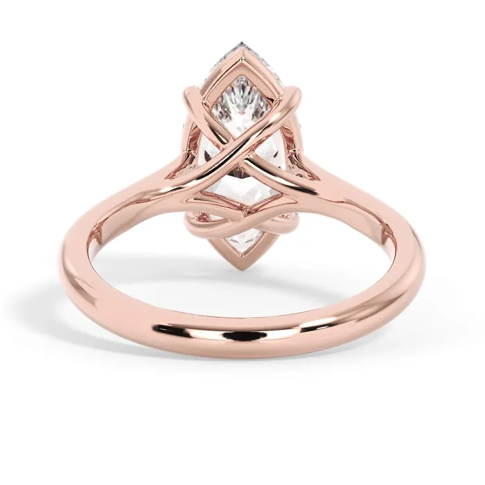 Rings deBebians Dainty Trellis Solitaire Engagement Ring Setting Rings deBebians Dainty Trellis Solitaire Engagement Ring Setting