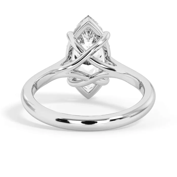 Rings deBebians Dainty Trellis Solitaire Engagement Ring Setting Rings deBebians Dainty Trellis Solitaire Engagement Ring Setting