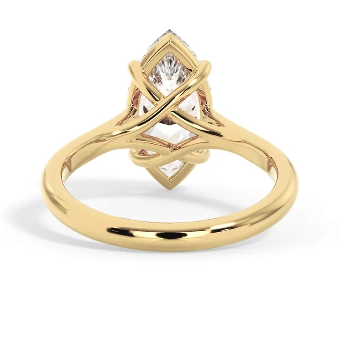 Rings deBebians Dainty Trellis Solitaire Engagement Ring Setting Rings deBebians Dainty Trellis Solitaire Engagement Ring Setting