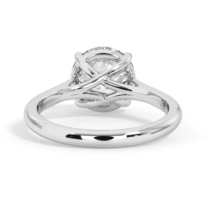 Rings deBebians Dainty Trellis Solitaire Engagement Ring Setting Rings deBebians Dainty Trellis Solitaire Engagement Ring Setting