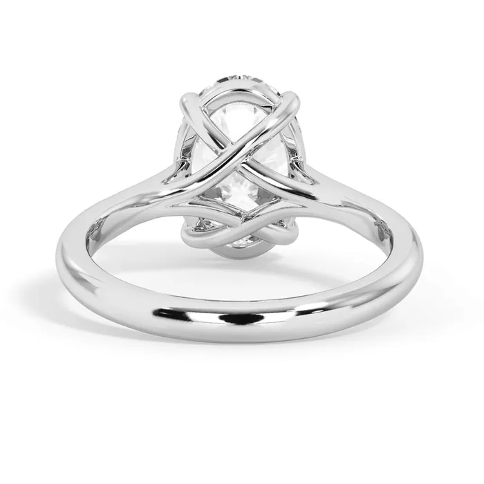 Rings deBebians Dainty Trellis Solitaire Engagement Ring Setting Rings deBebians Dainty Trellis Solitaire Engagement Ring Setting