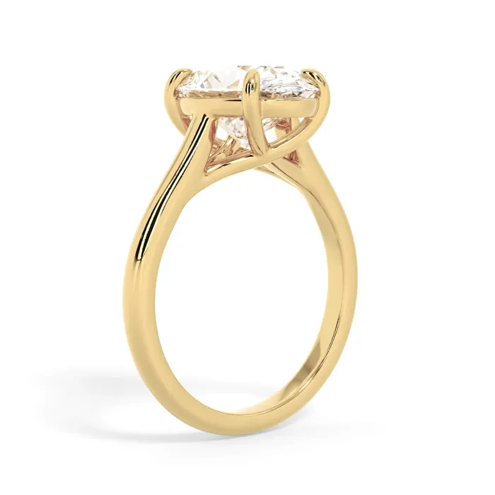 Rings deBebians Dainty Trellis Solitaire Engagement Ring Setting Rings deBebians Dainty Trellis Solitaire Engagement Ring Setting