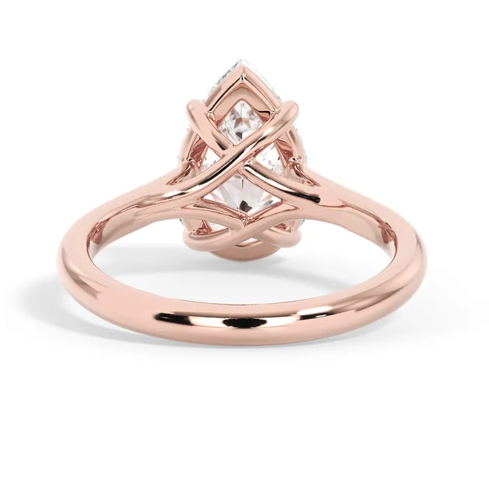Rings deBebians Dainty Trellis Solitaire Engagement Ring Setting Rings deBebians Dainty Trellis Solitaire Engagement Ring Setting