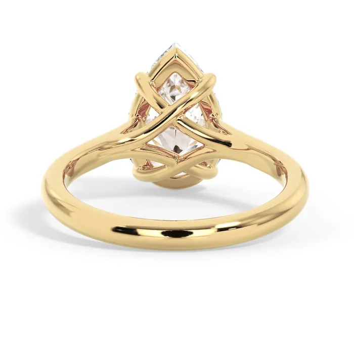 Rings deBebians Dainty Trellis Solitaire Engagement Ring Setting Rings deBebians Dainty Trellis Solitaire Engagement Ring Setting