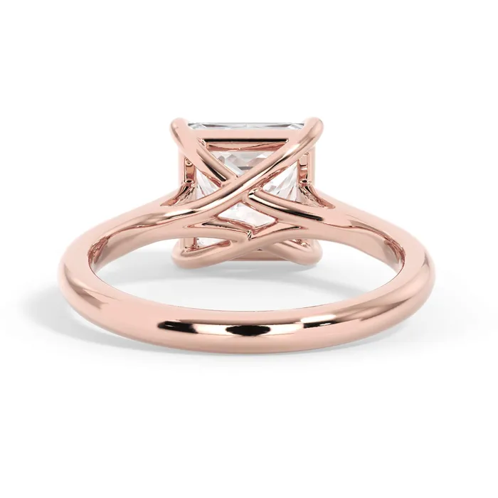 Rings deBebians Dainty Trellis Solitaire Engagement Ring Setting Rings deBebians Dainty Trellis Solitaire Engagement Ring Setting