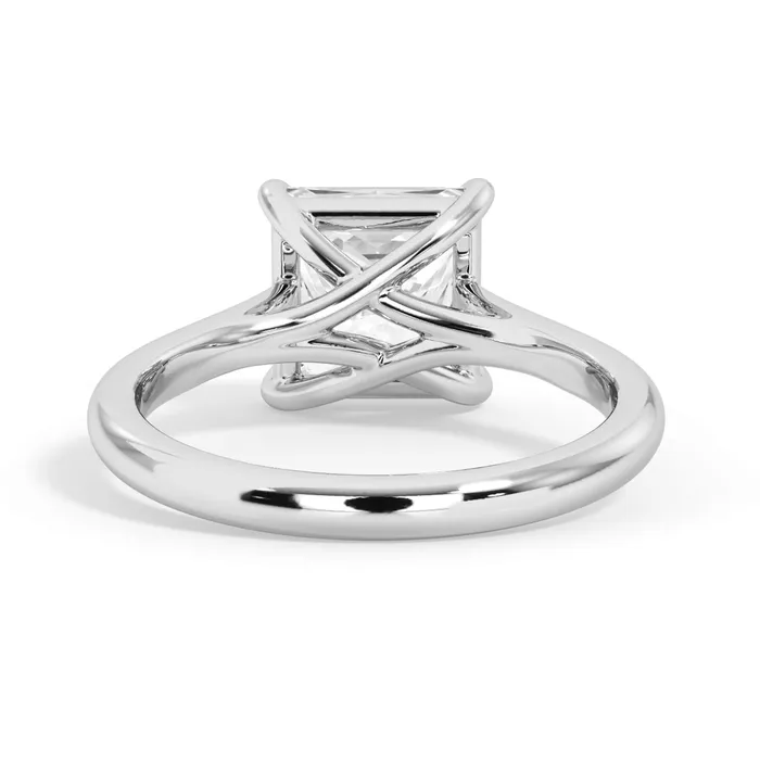 Rings deBebians Dainty Trellis Solitaire Engagement Ring Setting Rings deBebians Dainty Trellis Solitaire Engagement Ring Setting