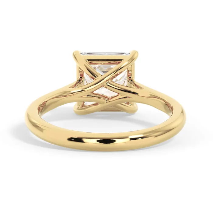 Rings deBebians Dainty Trellis Solitaire Engagement Ring Setting Rings deBebians Dainty Trellis Solitaire Engagement Ring Setting