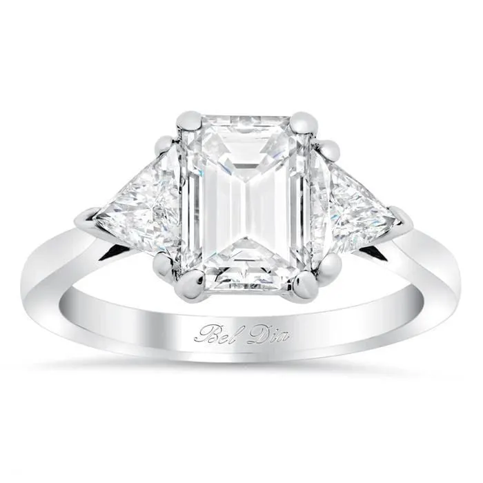 Rings deBebians Diamond Three Stone Ring with Trillions