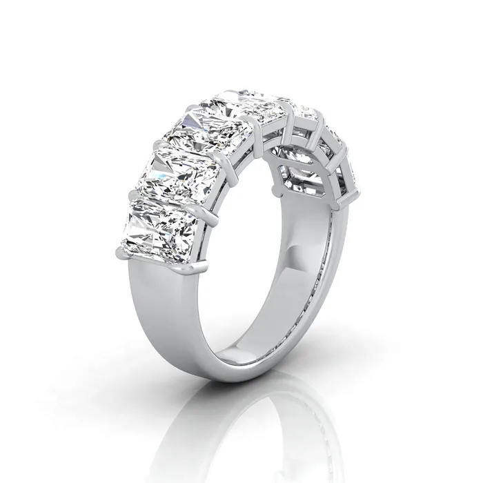Rings deBebians Radiant Cut Lab Grown Diamond Seven Stone Ring 392cttw