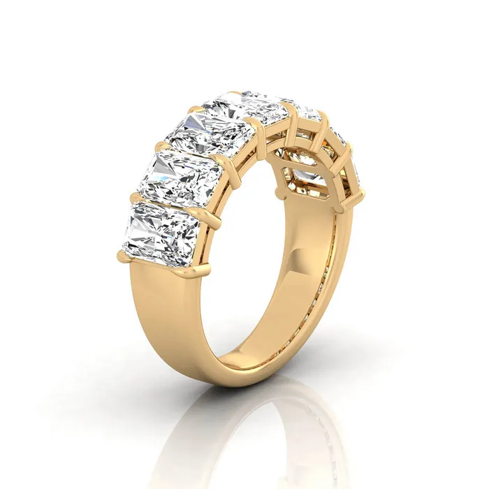 Rings deBebians Radiant Cut Lab Grown Diamond Seven Stone Ring 392cttw