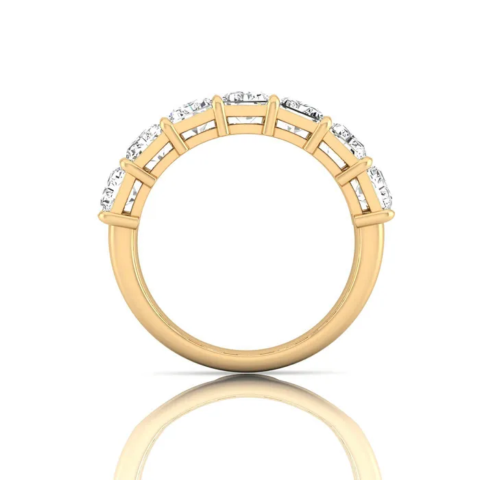 Rings deBebians Radiant Cut Lab Grown Diamond Seven Stone Ring 392cttw