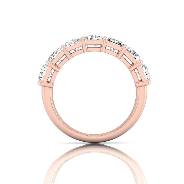 Rings deBebians Radiant Cut Lab Grown Diamond Seven Stone Ring 392cttw