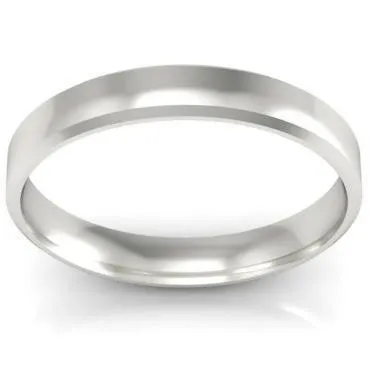Rings deBebians Simple Beveled Wedding Band 3mm