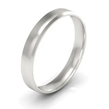 Rings deBebians Simple Beveled Wedding Band 3mm