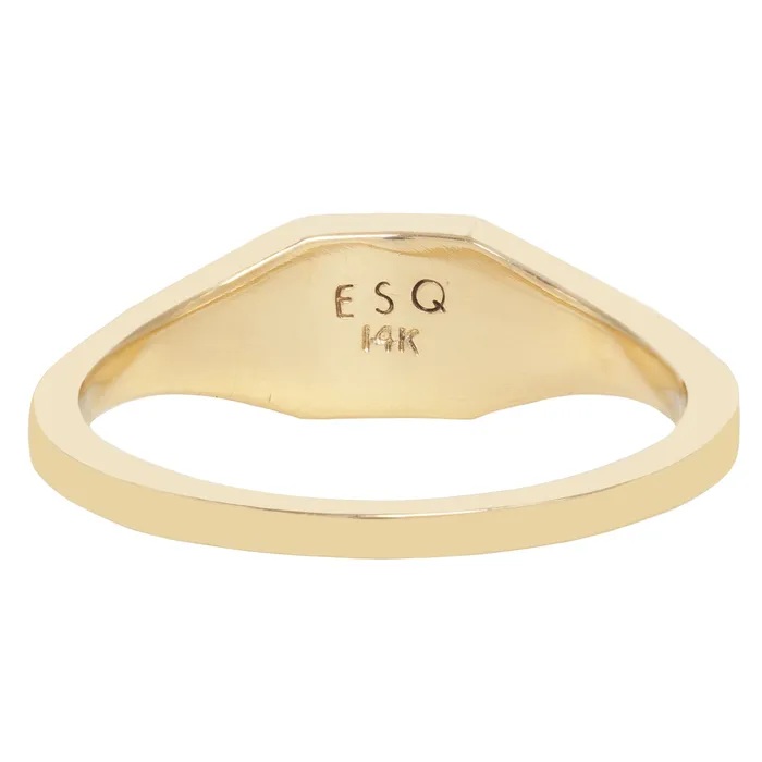 Rings Elongated Summit Signet Ring ESQUELETO Essentials