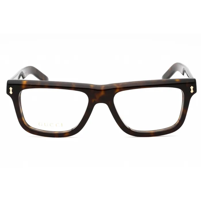 Rings Gucci Gucci Mens Eyeglasses Tortoise Plastic Full Rim Rectangular Frame GG1525O 002
