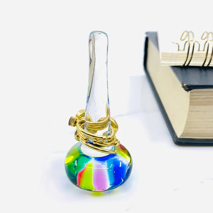Rings Henrietta Glass Artisan Glass Ring Holder 20 Confetti