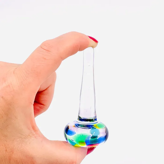 Rings Henrietta Glass Artisan Glass Ring Holder 20 Confetti