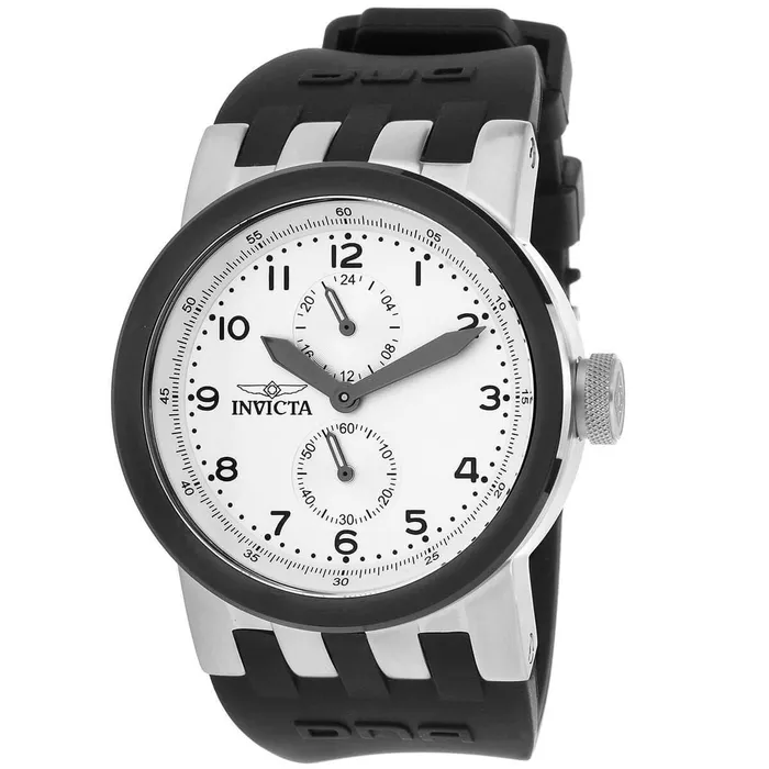Rings Invicta Invicta Mens Chrono Watch DNA Silver Tone and Black Case Rubber Strap 31785 Rings Invicta Invicta Mens Chrono Watch DNA Silver Tone and Black Case Rubber Strap 31785