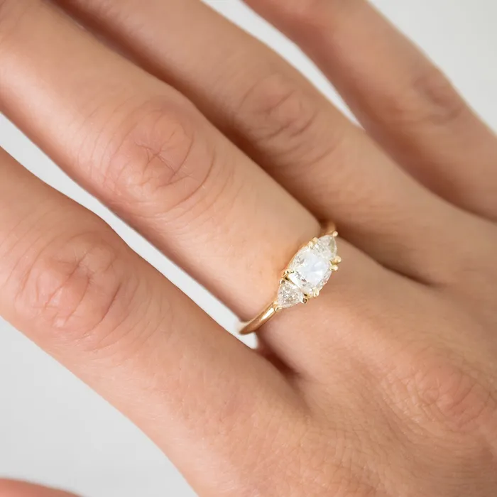Rings Lauren Wolf Jewelry Cushion Diamond Stella Ring