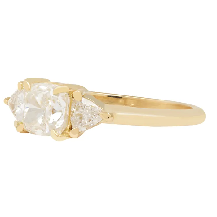 Rings Lauren Wolf Jewelry Cushion Diamond Stella Ring