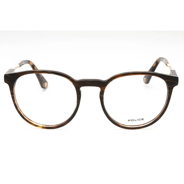 Rings Police Police Mens Eyeglasses Tortoise Plastic Full Rim Frame Clear Lens VPLF10 09AX