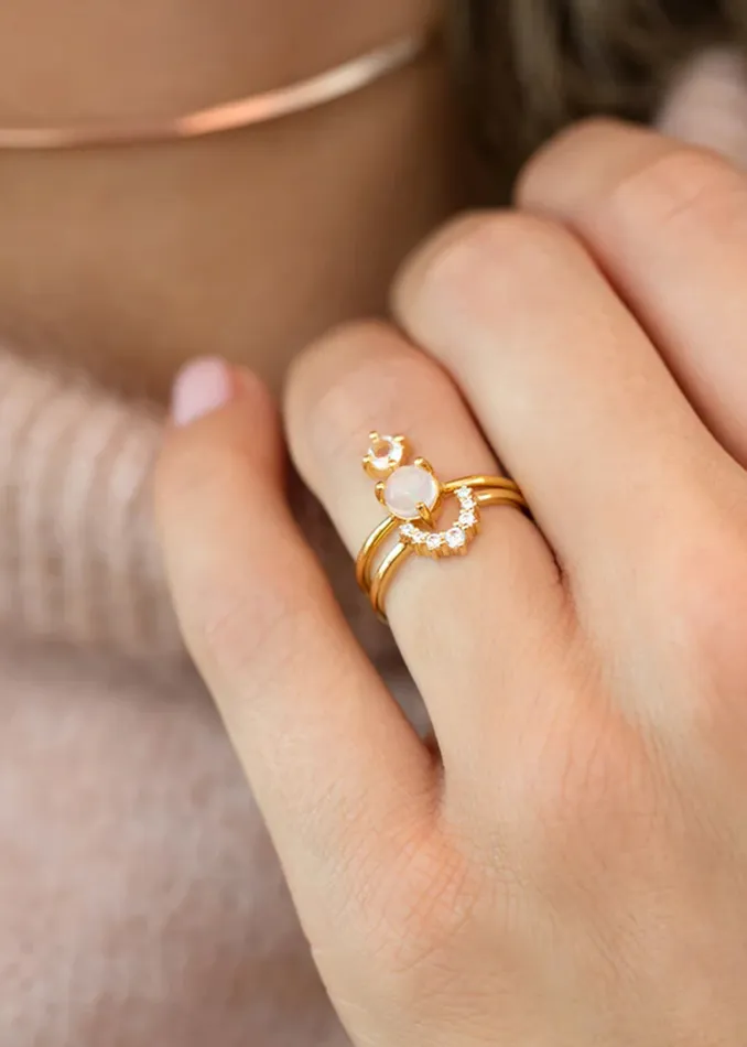Rings Rainbow Ring CZ Leah Alexandra