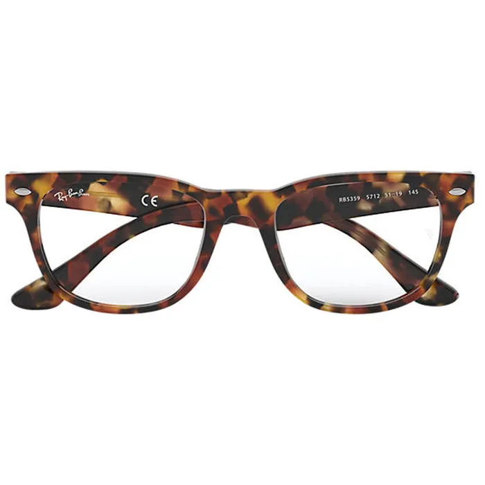 Rings RayBan RayBan Mens Eyeglasses Tortoise Frame Square 5359 5712 51