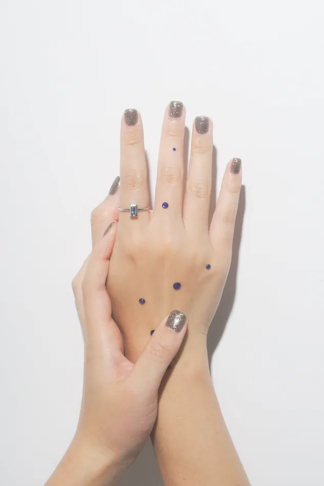 Rings READYMADE Sapphire Rectangle Bezel Ring