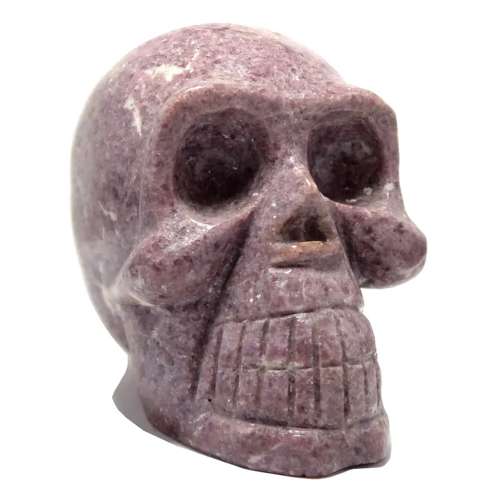 Rings Satin Crystals Lepidolite Skull Purple Crystal Spirit Master