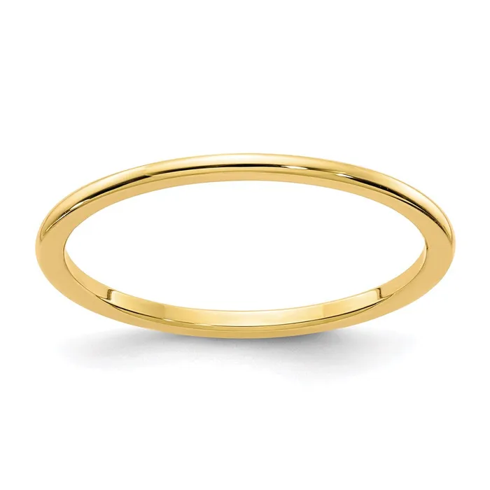 Rings Stackable Expressions 14K Gold 12mm Half Round Stackable Band STK17120Y