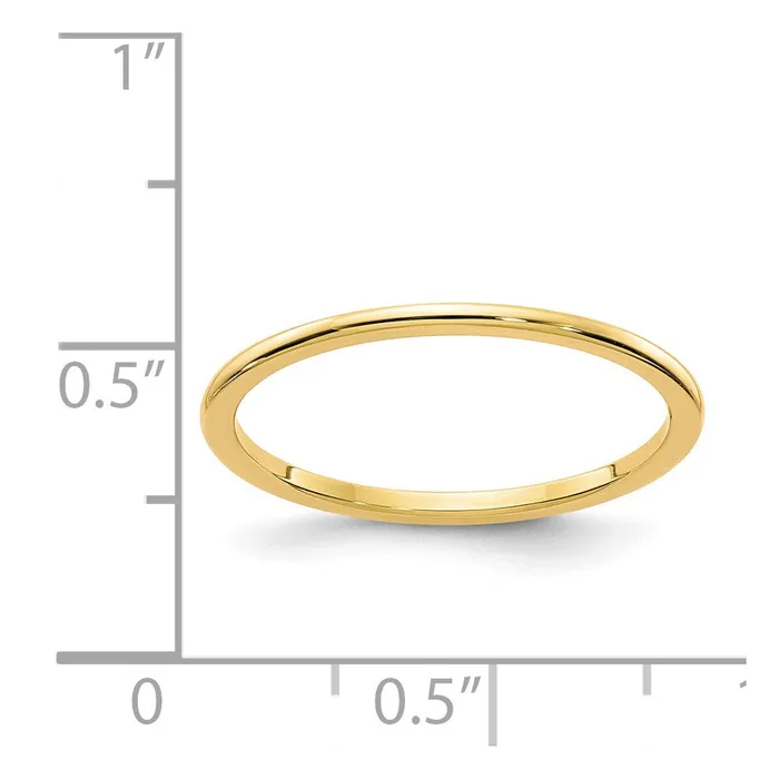 Rings Stackable Expressions 14K Gold 12mm Half Round Stackable Band STK17120Y Rings Stackable Expressions 14K Gold 12mm Half Round Stackable Band STK17120Y