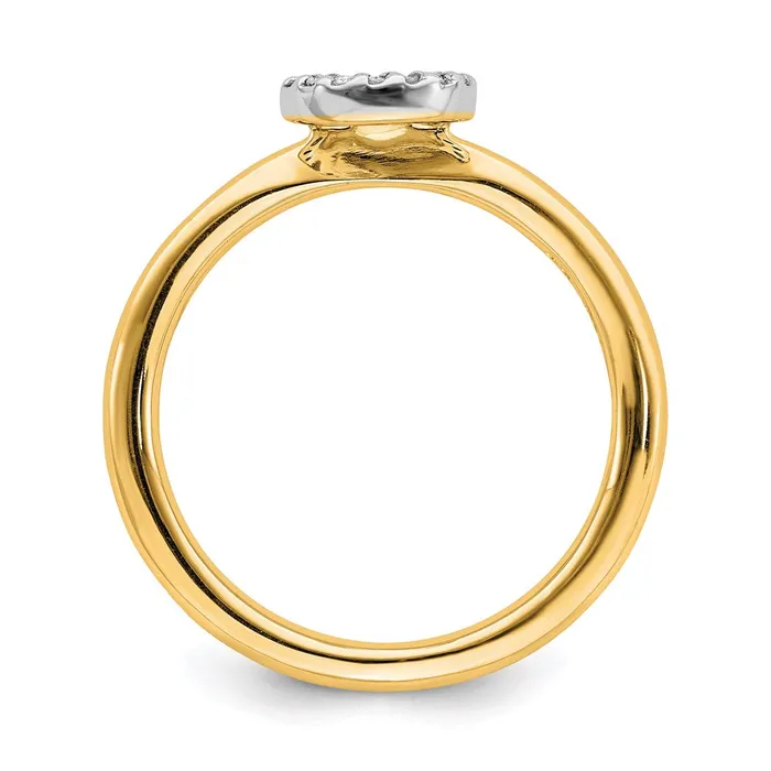 Rings Stackable Expressions Sterling Silver Stackable Expressions Yellowplated Halo Dia Ring QSK1992 Rings Stackable Expressions Sterling Silver Stackable Expressions Yellowplated Halo Dia Ring QSK1992