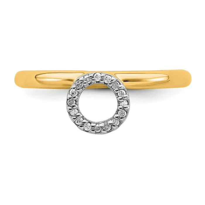 Rings Stackable Expressions Sterling Silver Stackable Expressions Yellowplated Halo Dia Ring QSK1992 Rings Stackable Expressions Sterling Silver Stackable Expressions Yellowplated Halo Dia Ring QSK1992