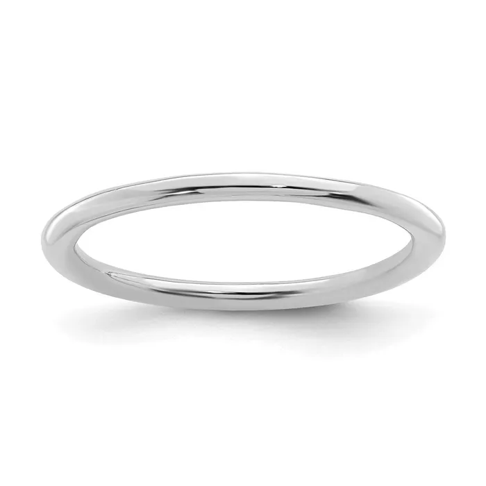 Rings Sterling Silver Stackable Expressions Rhodium Polished Ring QSK163 Stackable Expressions Rings Sterling Silver Stackable Expressions Rhodium Polished Ring QSK163 Stackable Expressions