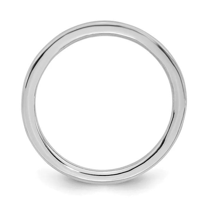 Rings Sterling Silver Stackable Expressions Rhodium Polished Ring QSK163 Stackable Expressions Rings Sterling Silver Stackable Expressions Rhodium Polished Ring QSK163 Stackable Expressions