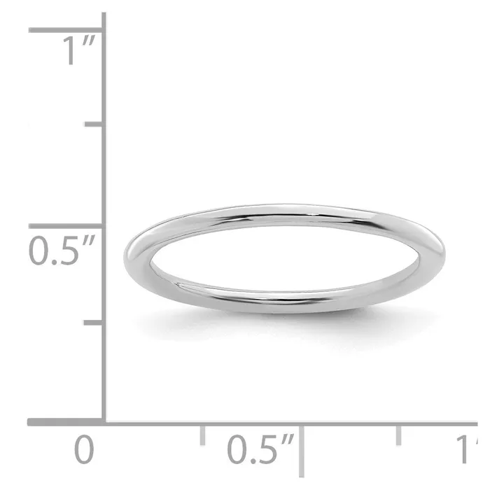 Rings Sterling Silver Stackable Expressions Rhodium Polished Ring QSK163 Stackable Expressions Rings Sterling Silver Stackable Expressions Rhodium Polished Ring QSK163 Stackable Expressions