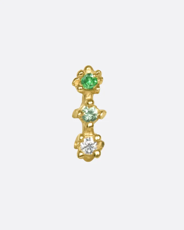 RUTA REIFEN Green Ombr Venus Stud Earrings