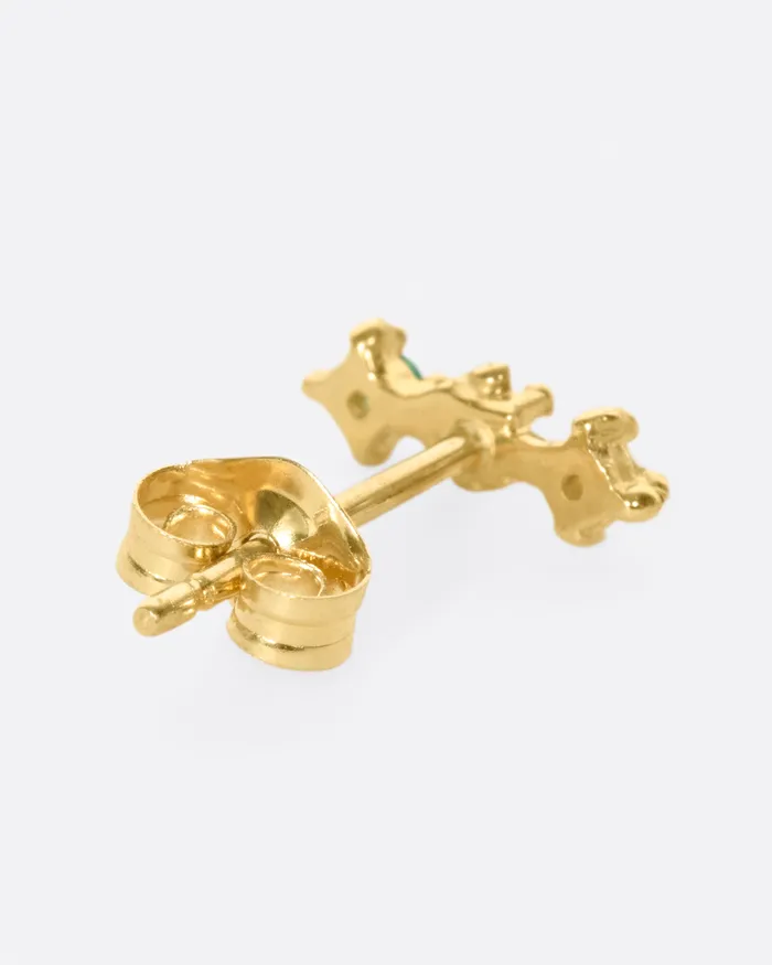 RUTA REIFEN Green Ombr Venus Stud Earrings