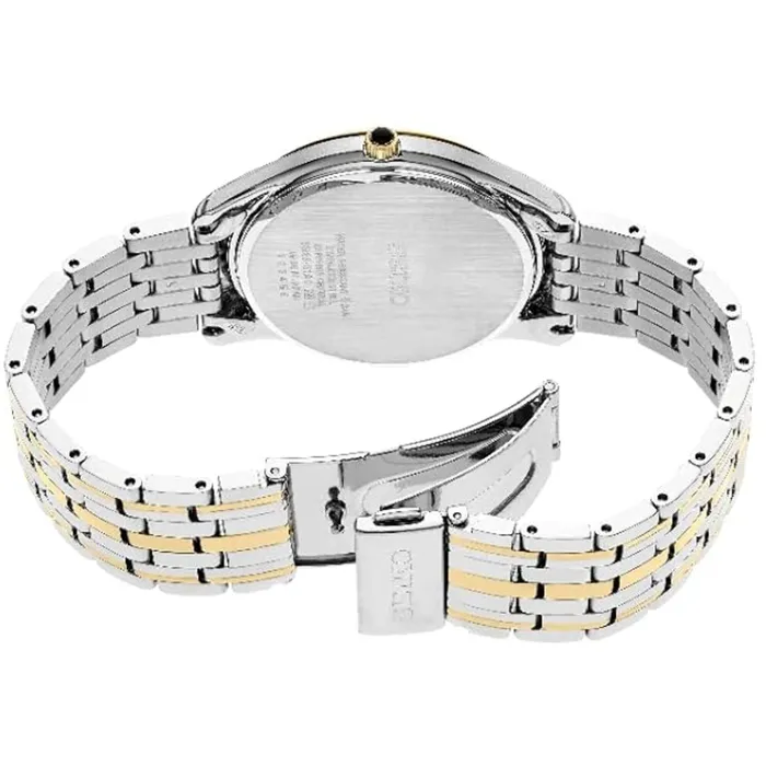Seiko Mens Watch Essentials Quartz Silver Tone Dial Two Tone Bracelet SRK048 SEIKO Bracelets Seiko Mens Watch Essentials Quartz Silver Tone Dial Two Tone Bracelet SRK048 SEIKO Bracelets