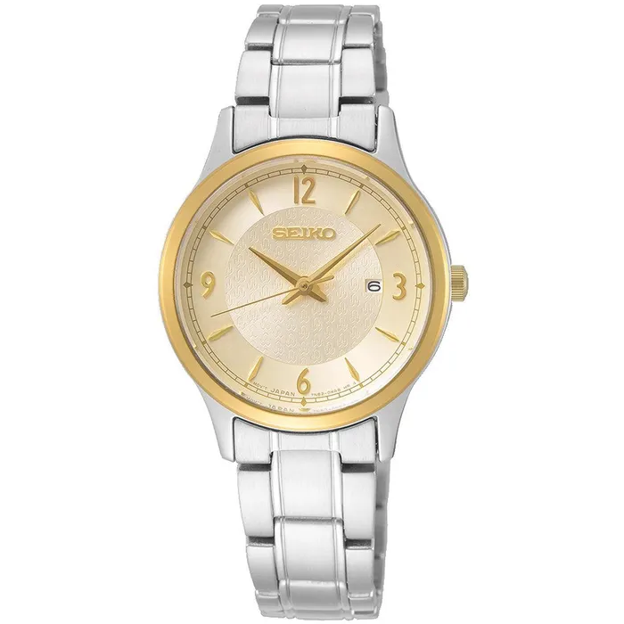 Seiko Womens Watch Essentials Champagne Dial Stainless Steel Bracelet SXDH04P1 SEIKO Bracelets Seiko Womens Watch Essentials Champagne Dial Stainless Steel Bracelet SXDH04P1 SEIKO Bracelets