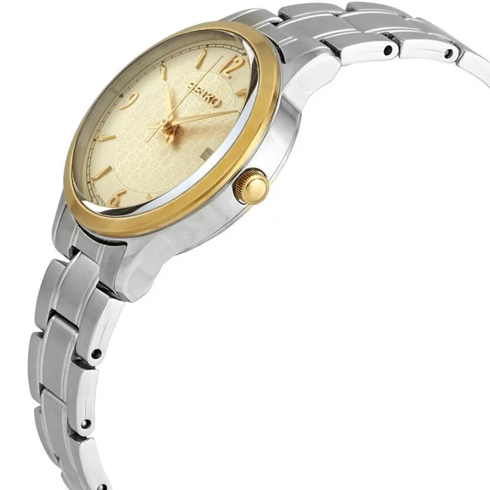 Seiko Womens Watch Essentials Champagne Dial Stainless Steel Bracelet SXDH04P1 SEIKO Bracelets Seiko Womens Watch Essentials Champagne Dial Stainless Steel Bracelet SXDH04P1 SEIKO Bracelets