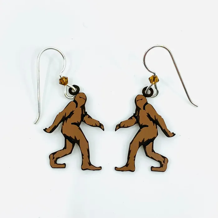 Sienna Sky Earrings Tiny Whimsical Earrings Bigfoot