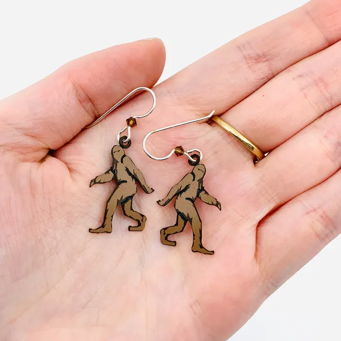 Sienna Sky Earrings Tiny Whimsical Earrings Bigfoot Sienna Sky Earrings Tiny Whimsical Earrings Bigfoot