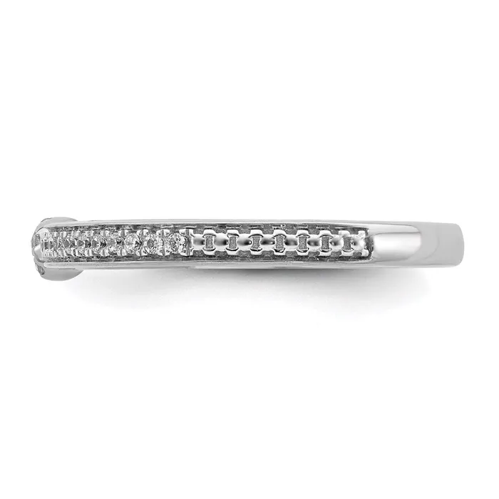 Stackable Expressions Rings 14k White Gold Stackable Expressions White Topaz and Diamond Ring SK2079 Stackable Expressions Rings 14k White Gold Stackable Expressions White Topaz and Diamond Ring SK2079