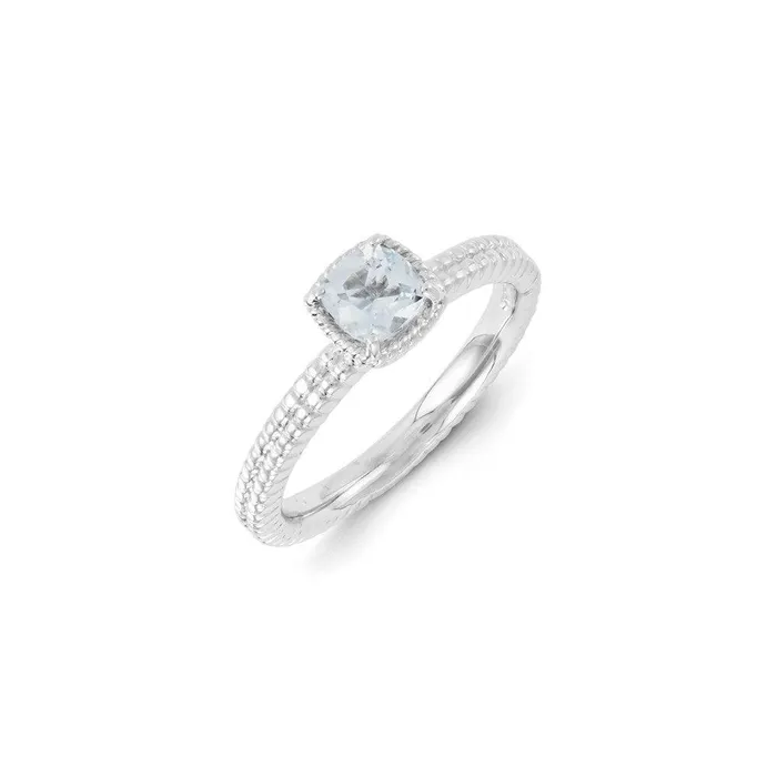 Stackable Expressions Rings Sterling Silver Stackable Expressions Aquamarine Ring Stackable Expressions Rings Sterling Silver Stackable Expressions Aquamarine Ring