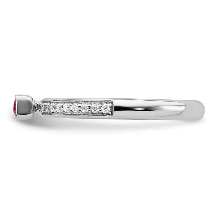 Stackable Expressions Rings Sterling Silver Stackable Expressions Created Ruby Diamond Ring QSK2142 Stackable Expressions Rings Sterling Silver Stackable Expressions Created Ruby Diamond Ring QSK2142