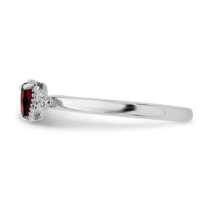 Stackable Expressions Rings Sterling Silver Stackable Expressions Garnet Diamond Hearts Ring QSK1868 Stackable Expressions Rings Sterling Silver Stackable Expressions Garnet Diamond Hearts Ring QSK1868