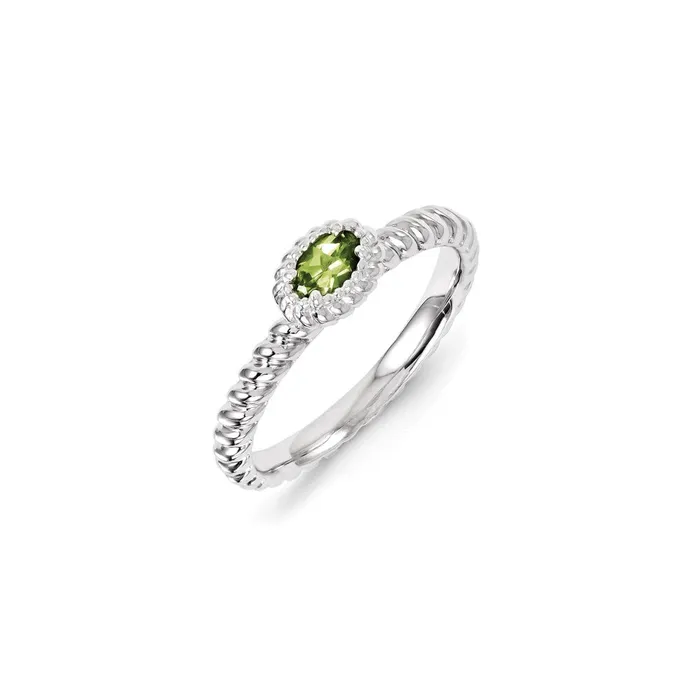 Stackable Expressions Rings Sterling Silver Stackable Expressions Peridot Ring QSK112 Stackable Expressions Rings Sterling Silver Stackable Expressions Peridot Ring QSK112