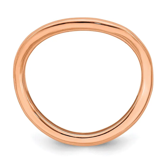 Stackable Expressions Rings Sterling Silver Stackable Expressions Polished Pinkplated Wave Ring QSK712 Stackable Expressions Rings Sterling Silver Stackable Expressions Polished Pinkplated Wave Ring QSK712